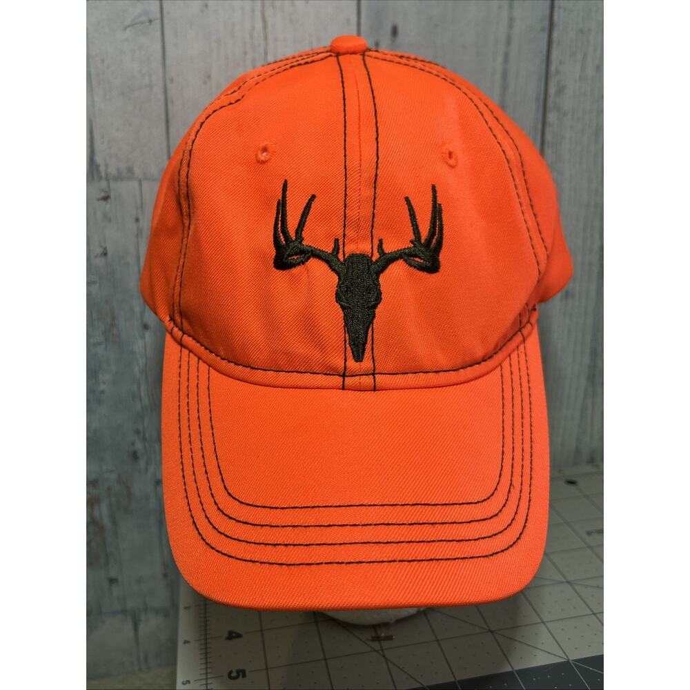 ORANGE HUNTING BASEBALL HAT ADJUSTABLE SNAP BACK ONE SIZE FITS MOST YOUTH